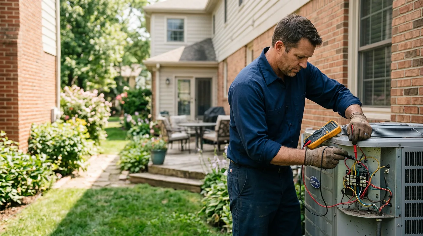 HVAC technician working near Trenton, GA